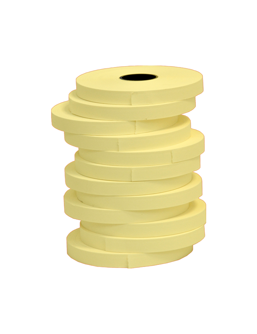 Nastri Marcatura Fibertag Segna Nomi 12 Rotoli 12mm Giallo