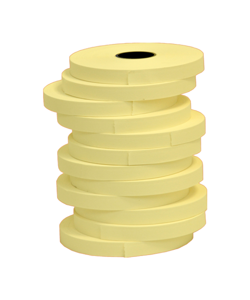 Nastri Marcatura Fibertag Segna Nomi 12 Rotoli 12mm Giallo
