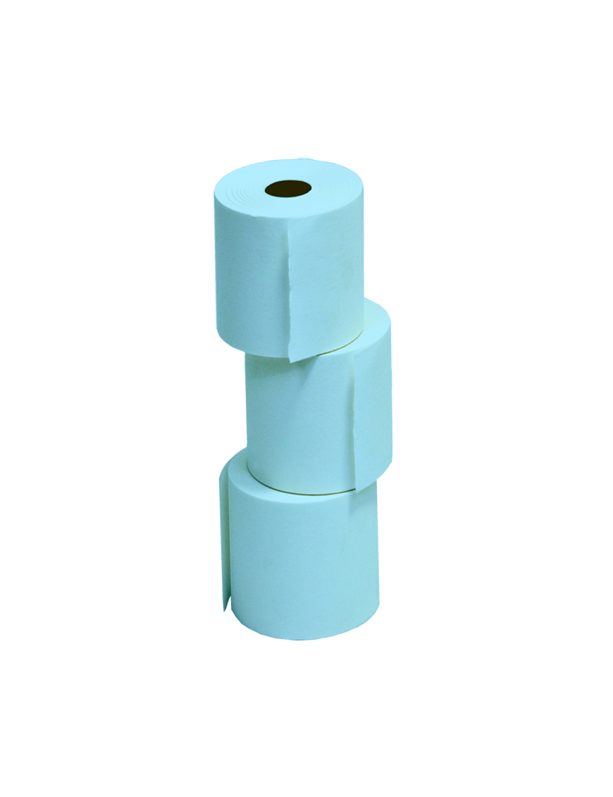 Rotoli in Carta Idrofix per Stampante Lavanderia 76mm 10pz Azzurro