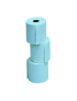 Rotoli in Carta Idrofix per Stampante Lavanderia 76mm 10pz Azzurro