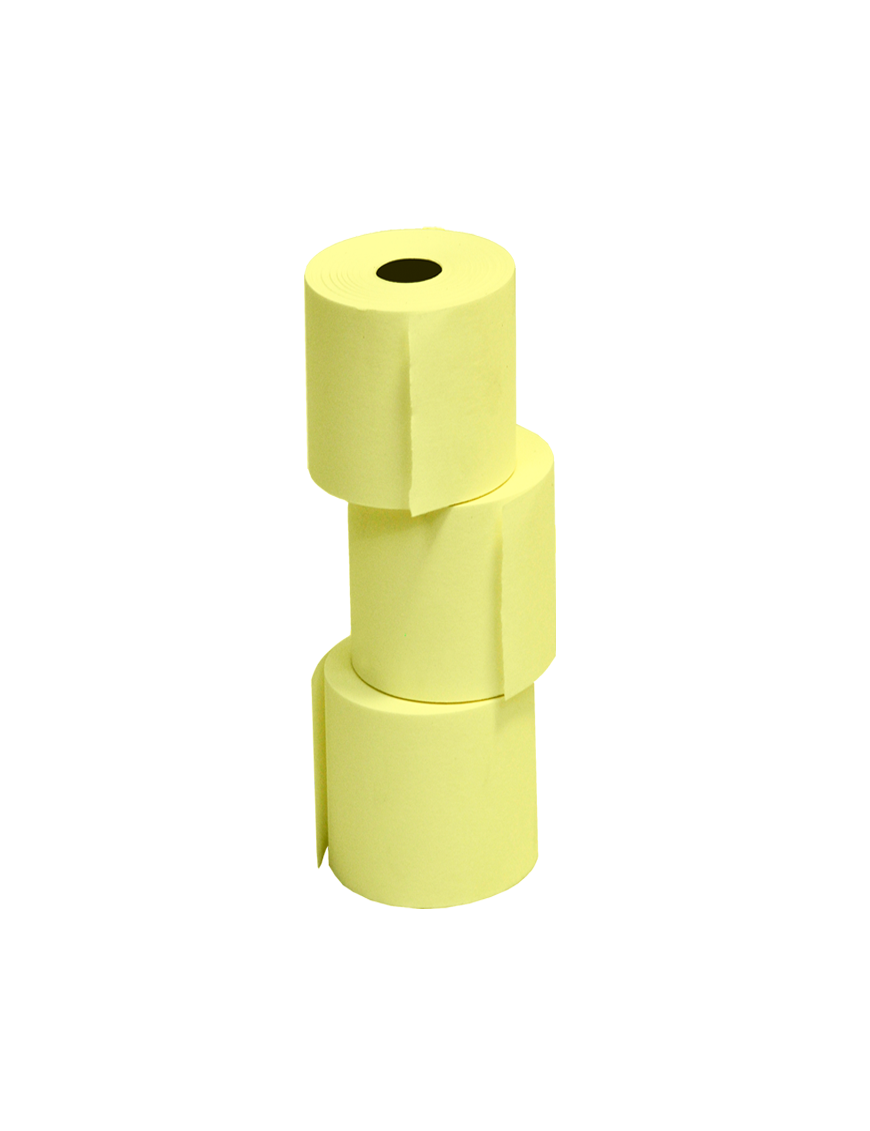 Rotoli in Carta Idrofix per Stampante Lavanderia 76mm 10pz Giallo