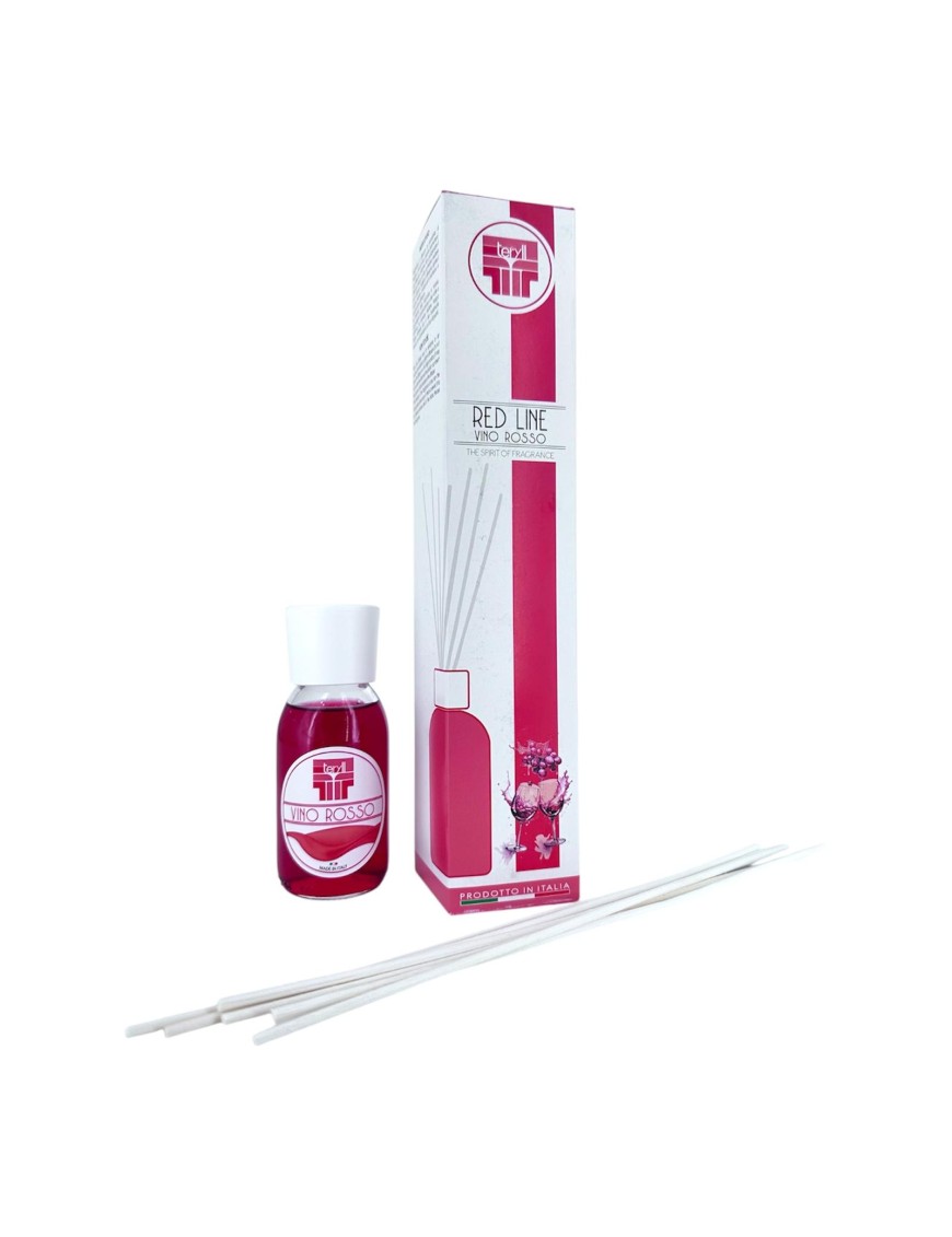 Vino Rosso TERYLL Diffusore Ambiente Midollino 100ml