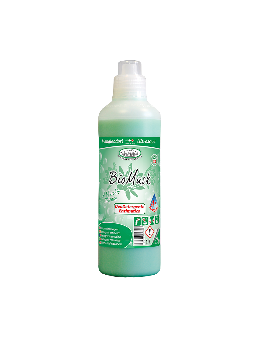 BioMusk HYGIENFRESH Detergente per Bianchi e Colorati 1lt