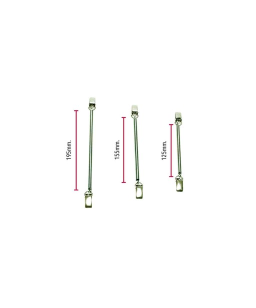 MOLLE REGGI TELO ASSE DA STIRO 3PZ CLIP
