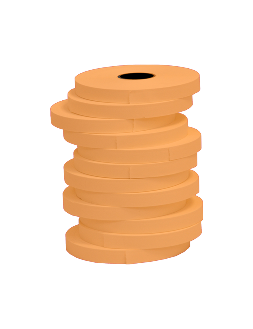 Nastri Marcatura Fibertag Segna Nomi 12 Rotoli 12mm Arancione