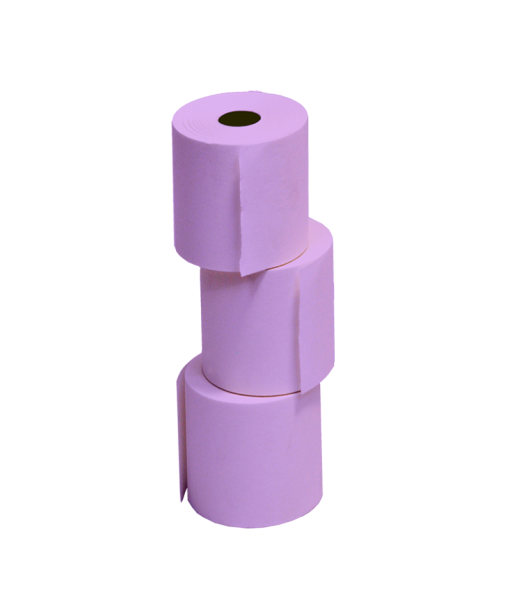 Rotoli in Carta Idrofix per Stampante Lavanderia 76mm 10pz VIOLA