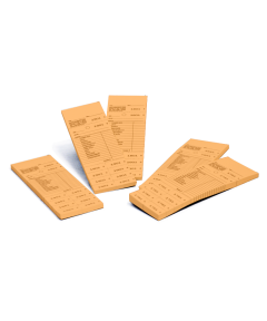 Blocchetti Marcatura Kombi per Lavanderia 1-1000 Arancione 20pz