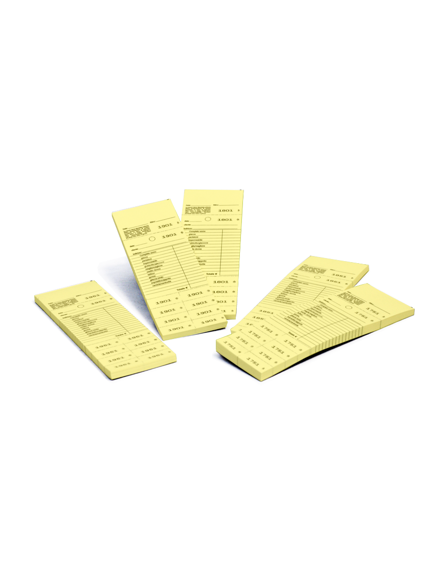 Blocchetti Marcatura Kombi per Lavanderia 1-1000 Giallo 20pz
