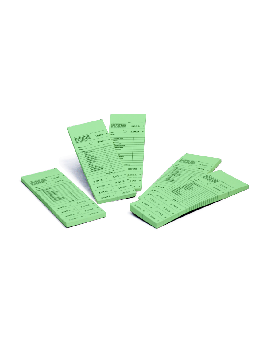 Blocchetti Marcatura Kombi per Lavanderia 1-1000 Verde 20pz