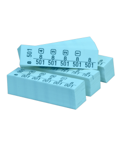 Blocchetti Marcatura Numerata HP 1000pz per lavanderia. Colore Azzurro.