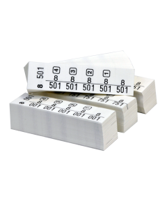 Blocchetti Marcatura Numerata HP 1000pz per lavanderia. Colore Bianco.