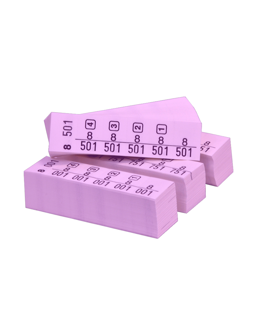 Blocchetti Marcatura Numerata HP 1000pz Rosa