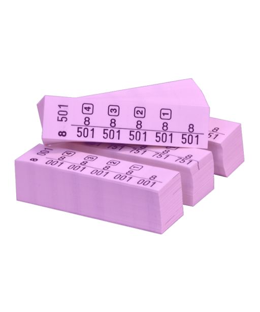 Blocchetti Marcatura Numerata HP 1000pz Rosa