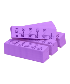 Blocchetti Marcatura Numerata HP 1000pz per lavanderia. Colore Viola.
