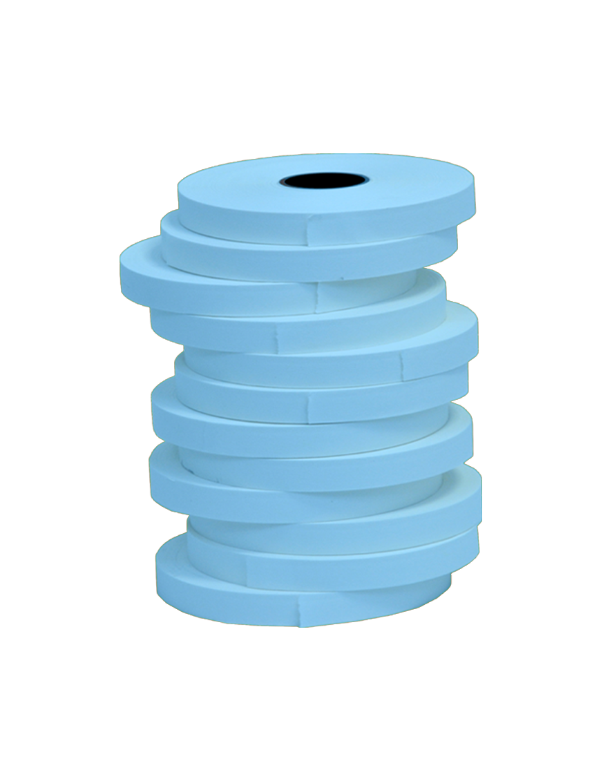 Nastri Marcatura Fibertag Segna Nomi 12 Rotoli 12mm Azzurro